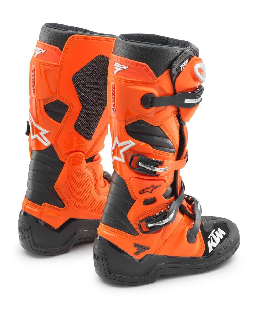 boty TECH 7 MX (černá/oranžová)
