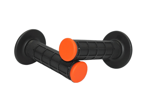 Gripy (offroad) ADVANCED černá/oranžová (half-waffle)