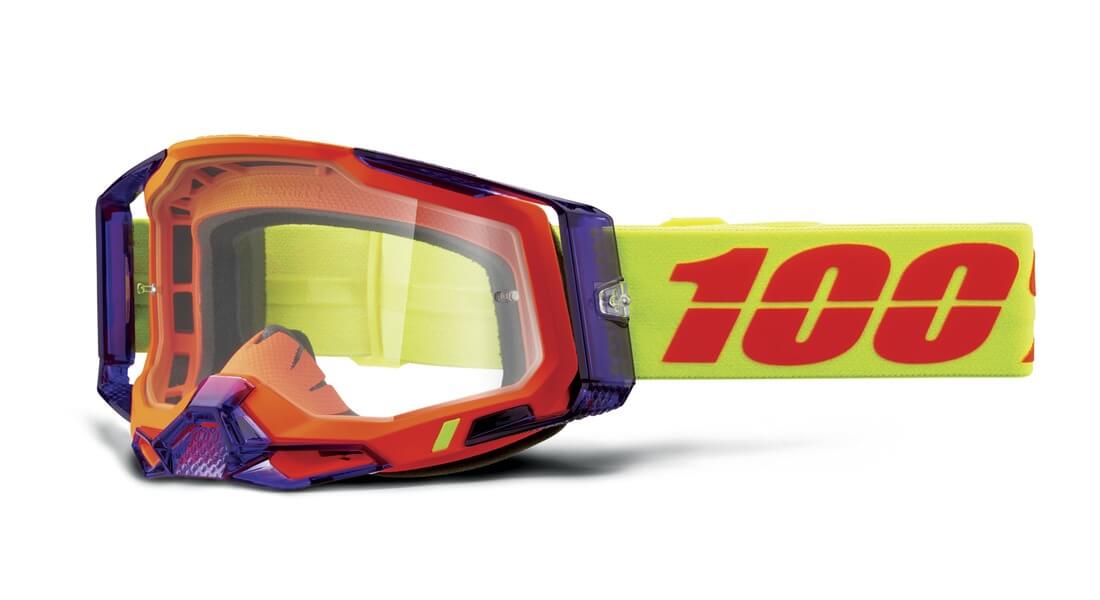 RACECRAFT 2, 100% brýle PANAM, čiré plexi