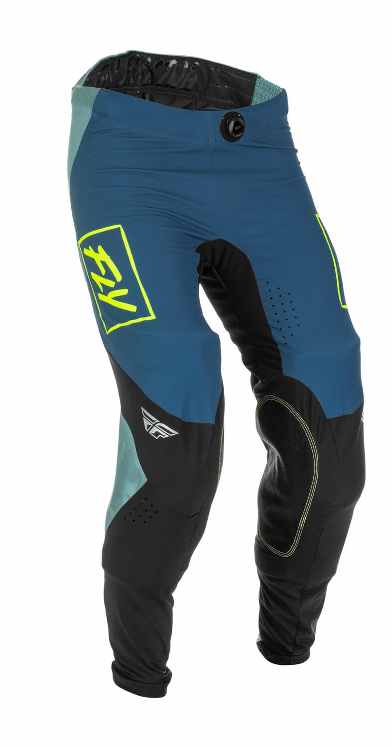 kalhoty LITE, FLY RACING - USA 2022 (šedá/tyrkysová/hi-vis)