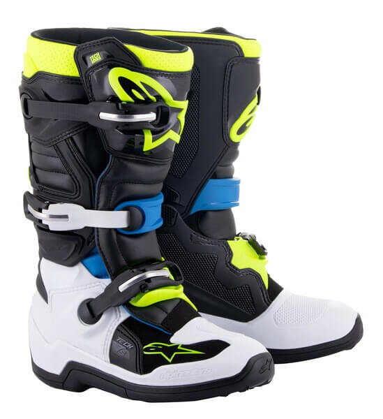 boty TECH 7 S, dětské (černá/bílá/fluo)